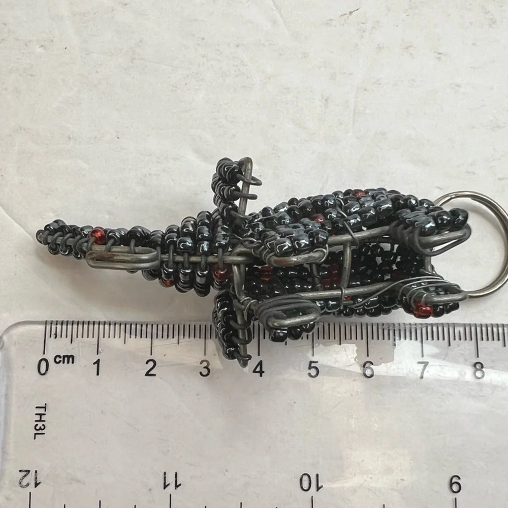 Ladybug Zebra Hippo Elephant Lion Animal Beaded Key Chains Charms Keychains
